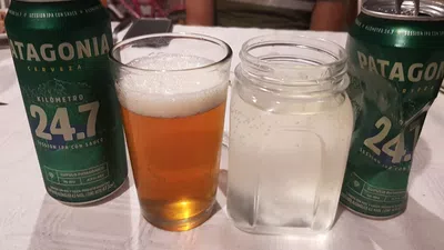 Abri una lata de patagonia 24.7 y salio soda