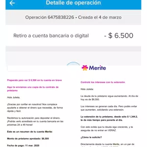 Préstamo pago