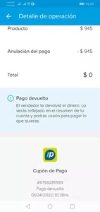 Como levanto la plata q me devolvieron x haberlo vendido
