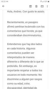 Comentarios innapropidos de los usuarios