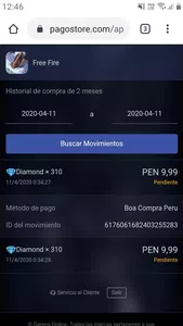 Compre diamantes, pero no me llegan