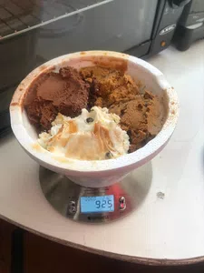 A domicilio te mandan menos helado!