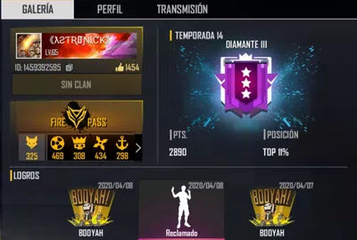 Desapareció mi cuenta de free fire