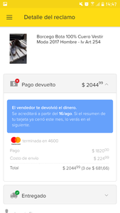 Reintegro $1820 de la bota qe se robaron