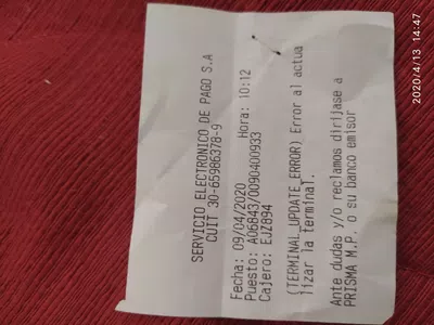 Débito erroneo