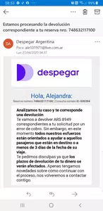No me devuelven el pago de mi reserva