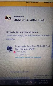Me tuvieron esperando  10 días por una compra en mercado libre  que nunca  llego