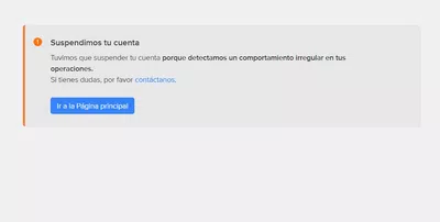 Suspensión de cuenta mercadolibre