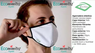 Estafa ecomimitos con barbijos ecobijo
