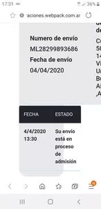 No llega pedido