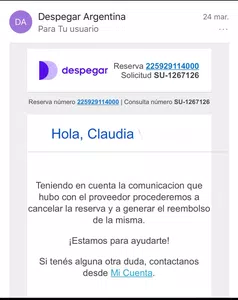 Reembolso x coronavirus