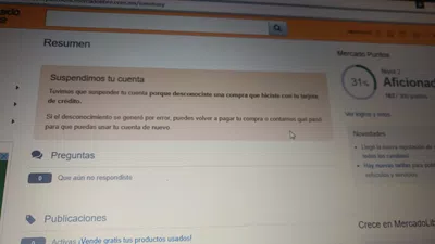 Por que me bloquearon mi cuenta mercadolibre