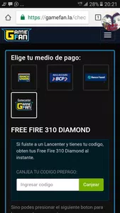 No me sale la opción para pagar por tigo money en pagostore
