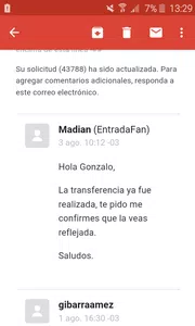 Que me paguen las entradas que vendi hace + de 55 dias