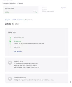 Incumplimiento de entrega de un envio