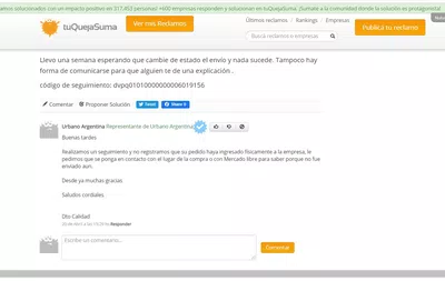 Demoras en la entrega de un pedido
