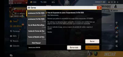 Problema al pagar diamantes