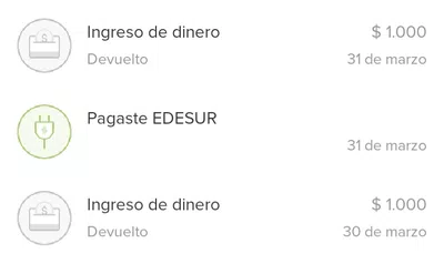 Dinero devuelto