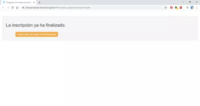 Problemas con la inscripción para el progresar
