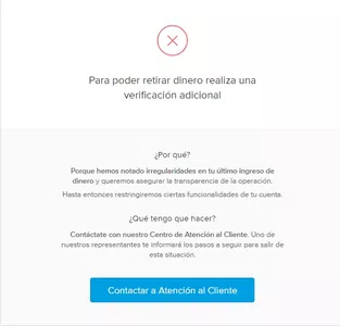 No puedo retirar mi dinero