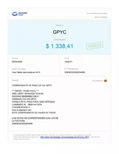 Pago mal efectuado