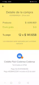 Devolución del dinero