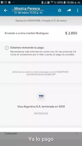 Reclamo de dinero