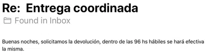 Solicitud de cancelación por extensa demora en la entrega