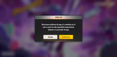 Suspensión de cuenta por un contracargo que no hice