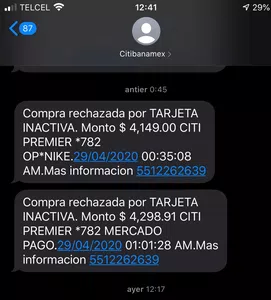 Hackeo de mi cuenta y cobros que no son míos