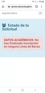 Datos académicos no cargados