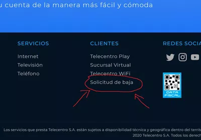 Cambio de plan telecentro