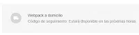 No tengo número de seguimiento webpack