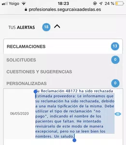 Facturacion profesional sanitario de adeslas