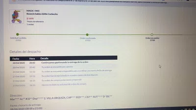 No recibo mi pedido