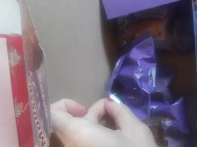 Caja de alfajores cuando los abrimos todos los alfajores están abiertos
