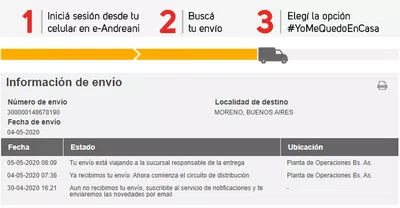 No llega mi producto