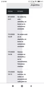 No llega producto
