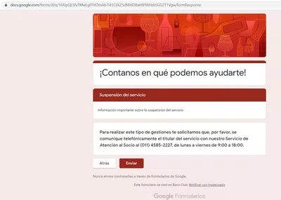 Débitos automáticos indebidos - baja inmediata del servicio