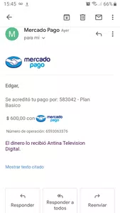 No realizó la carga que recibio