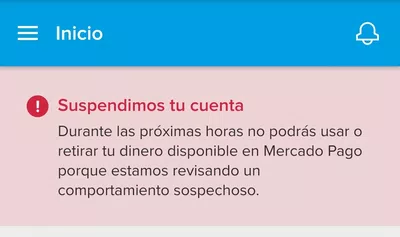 Cuenta suspendida