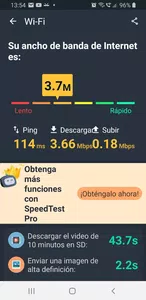 Movistar internet no cumple el contrato