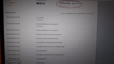 Realicé compra el 18 de abril y aún no llega el producto
