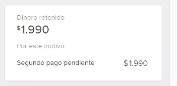 Segundo pago pendiente