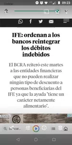 Débito indebido
