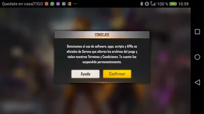 Mi cuenta a sido suspendida