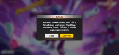 Suspencion de cuenta
