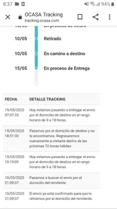 Reclamo de 140hs de tardanza