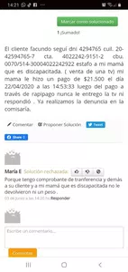 Un cliente suyo estafo a mi mamá