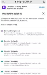 Reembolso o voucher